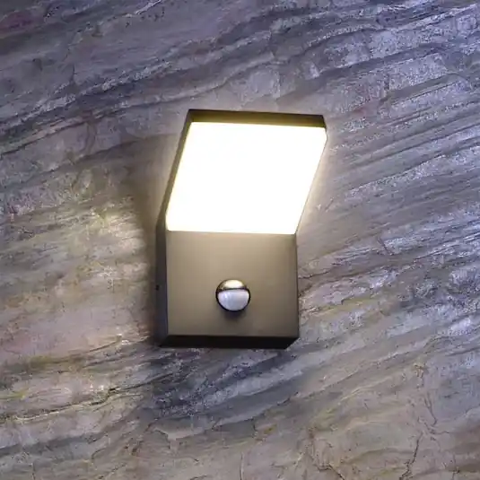 Olcsóbb LED kültéri fali világítás Tucanae, szürke, magasság 22 cm, IP54