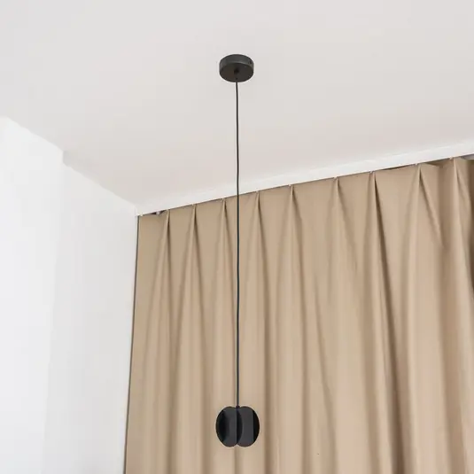 Ne maradj le GAMBIT függesztéklámpa, fekete, Ø 10 cm, fém, GU10 LED