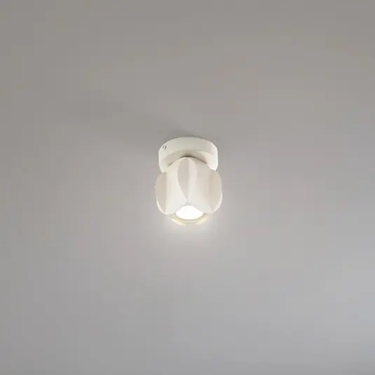 GAMBIT mennyezeti spotlámpa, krémfehér, Ø 10 cm, fém, GU10 LED Kedvezményes ár