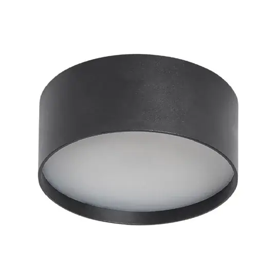 Gyors kiszállítás LED mennyezeti lámpa CMD 9094, Ø 15 cm, antracit, IP44, fém