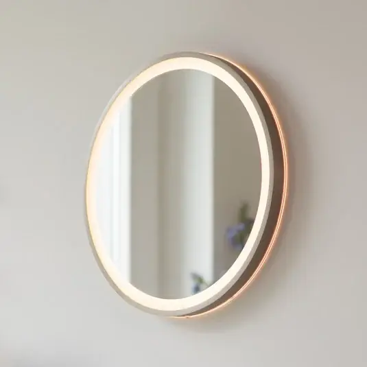 LED fali tükör VIDRO, bronz, Ø 46 cm, powerbank, kapcsoló Szuper ajánlat