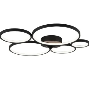 Ajánlat Trio 622610532 LED mennyezetre szerelhető lámpa Rondo 1x49W SMD 5600lm 3000K - 3 fázisú fényerő-szabályozás, matt fekete