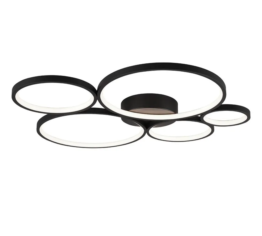 Ajánlat Trio 622610532 LED mennyezetre szerelhető lámpa Rondo 1x49W SMD 5600lm 3000K - 3 fázisú fényerő-szabályozás, matt fekete