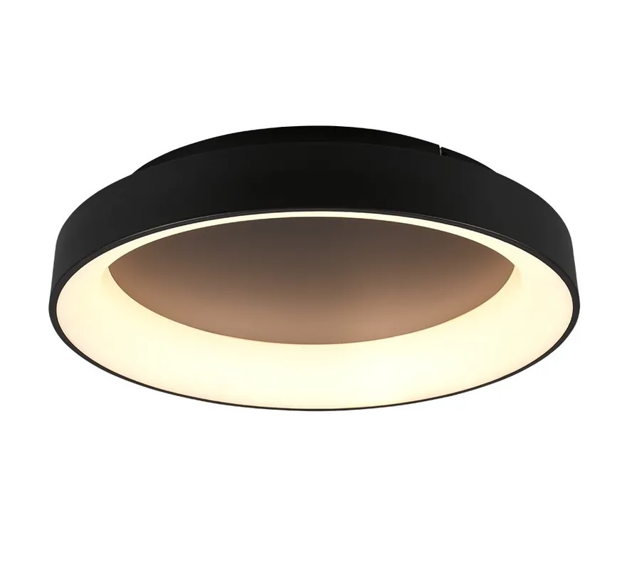 Akciós ár Trio 671290132 LED mennyezetre szerelhető lámpa Girona 1x48W SMD 5600lm 2700-6000K - szabályozható, világítási hőmérséklet beállítása, memória funkció, éjszakai üzemmód, távirányító matt fekete