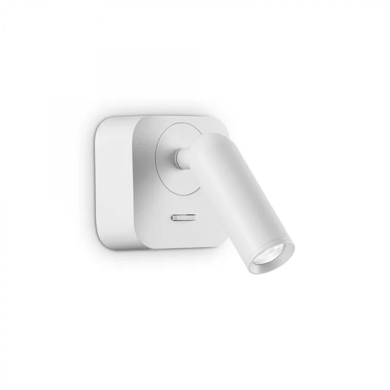 Ideal Lux 260648 LED fali lámpa Bean square 1x3,5W 220lm 3000K - kapcsoló a lámpán, fehér Vedd meg online