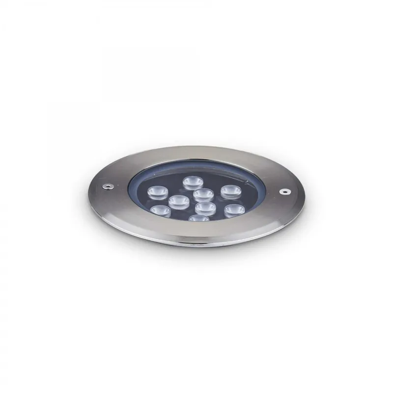 Csak ma Ideal Lux 255682 LED kültéri süllyesztett spotlámpa Floor 1x12W 1560lm 3000K IP67 - acél