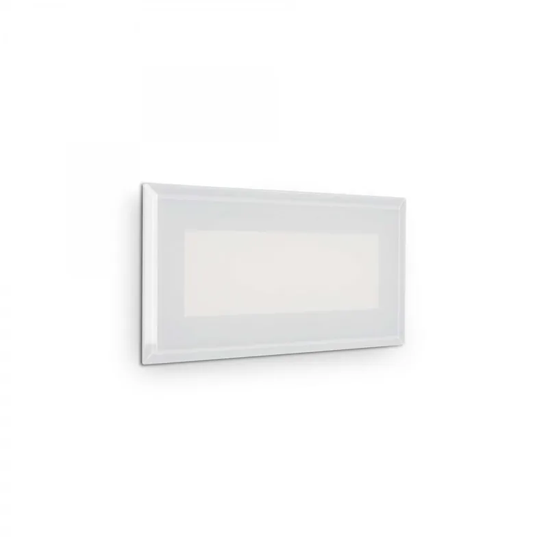 Expressz szállítás Ideal Lux 255804 LED kültéri fali lámpa Indio 1x8W 1170lm 3000K IP65 - fehér