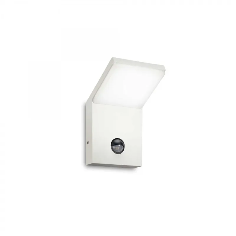Ideal Lux 269146 LED kültéri fali lámpa mozgásérzékelővel Style 1x9,5W 750lm 3000K IP54 - fehér Nézd meg most