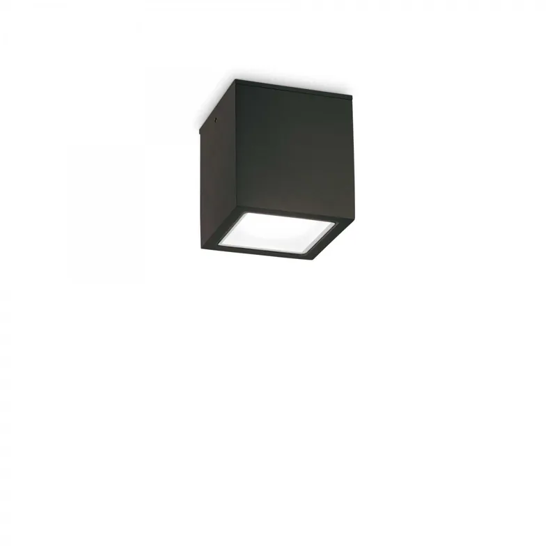 Ideal Lux 251578 mennyezetre szerelhető lámpa Techo small 1x20W GU10 IP54 - fekete Alacsony ár