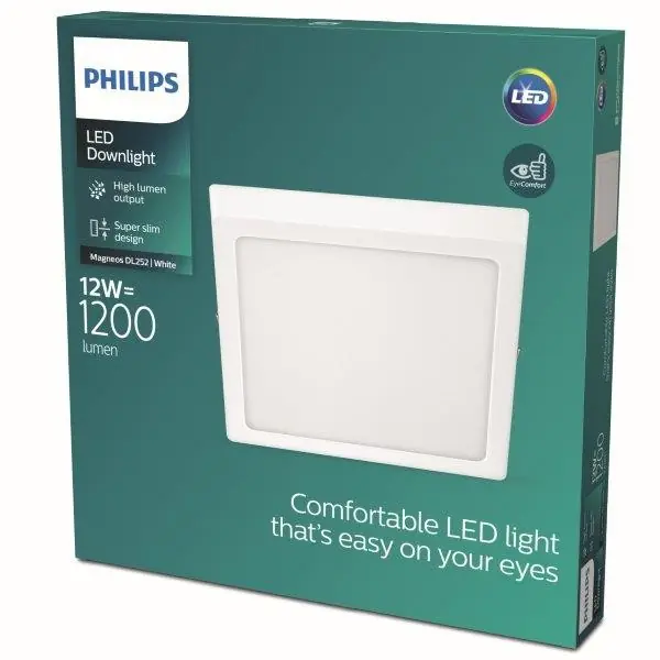 Azonnal elérhető Philips 8719514328716 LED mennyezeti lámpa Magneos Slim 1x12W 1150lm 2700K - EyeComfort, fehér