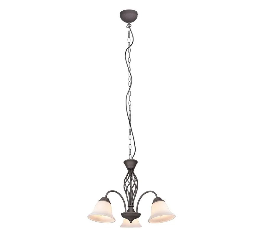 Trio 101000324 mennyezeti függőlámpa Rustica 3x40W E14 - rozsda, fehér Szuper akció