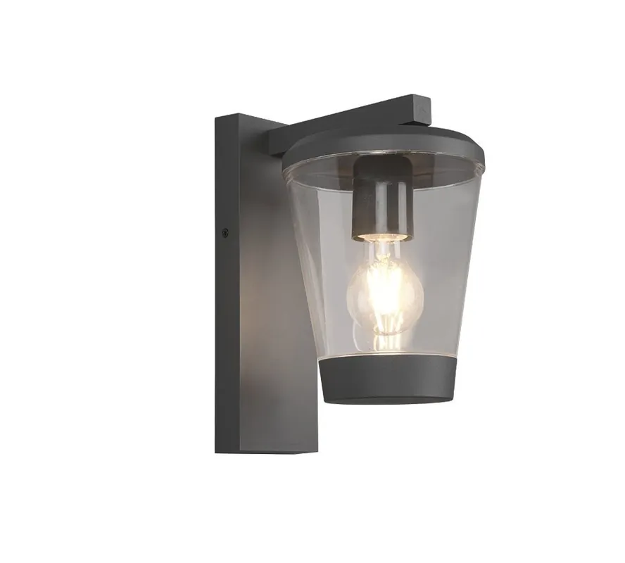 Trio 211060142 kültéri fali lámpa Cavado 1x40W E27 IP44 - antracit Végkiárusítás