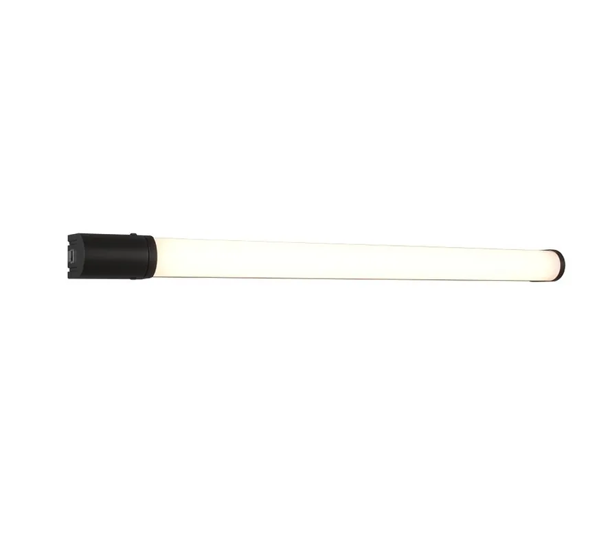 Trio 284077932 LED fali lámpa Piera 1x16W 1650lm 3000K IP44 - aljzat, kapcsoló a lámpatesten, fekete Újdonság