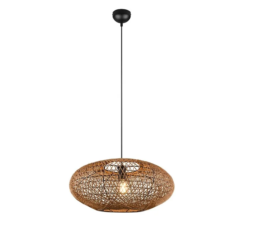 Trio 312300136 mennyezeti függőlámpa Hedda 1x40W E27 - állítható magasság, fekete, natúr Akció