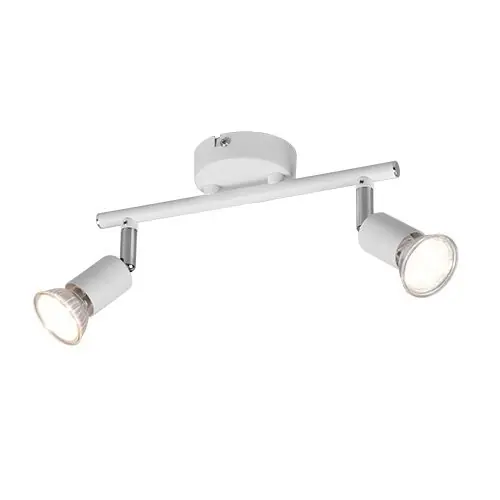 Trio R80912031 fali vagy mennyezeti spotlámpa Paris 2x35W GU10 - fehér Gyors szállítás