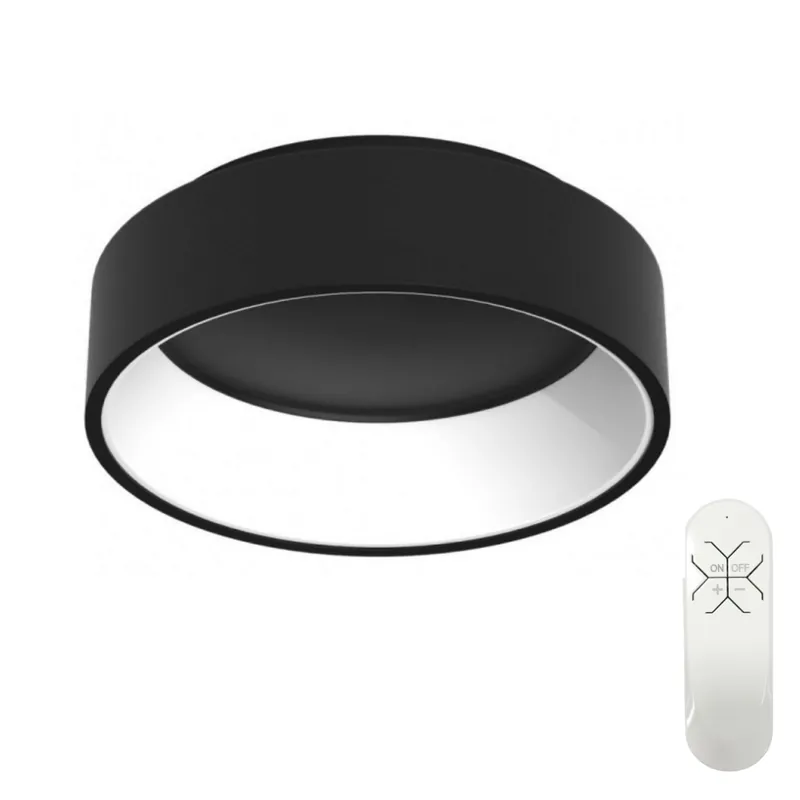Immax Neo 07015L LED mennyezeti lámpa Agujero 1x30W 2100lm 2700-6500K - szabályozható, ZigBee, távirányítás, fekete Kedvezményes ár