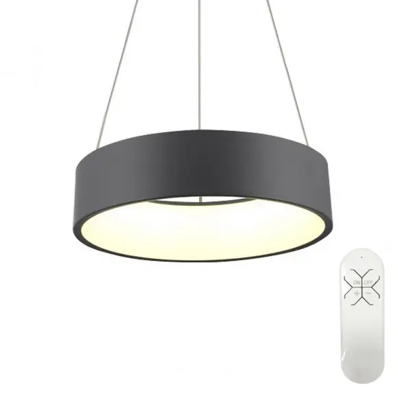 Immax Neo 07019L LED mennyezeti függőlámpa Agujero 1x30W 2100lm 2700-6500K - távirányítós, szabályozható, ZigBee, fekete Kedvezmény