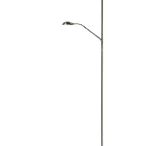 Lucide 19791/24/12 LED állólámpa Zenith 1x20W+4W 1600lm+320lm 3000K - szabályozható, krómozott Legkelendőbb