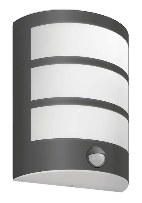 Biztonságos fizetés Philips 8719514417656 LED kültéri fali lámpa mozgásérzékelővel Python 1x6W 500lm 4000K IP44 - antracit