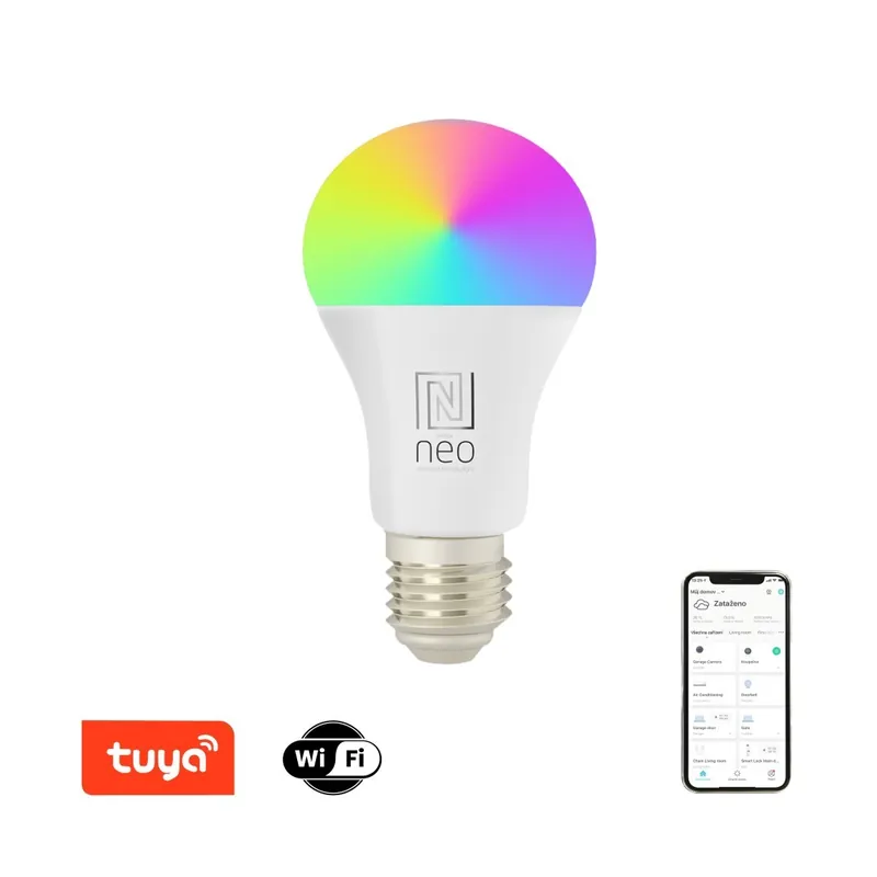 Immax NEO LITE 07733L intelligens izzó 1x11W 1055lm 2700-6500K CCT RGB szabályozható, WiFi Kihagyhatatlan ajánlat