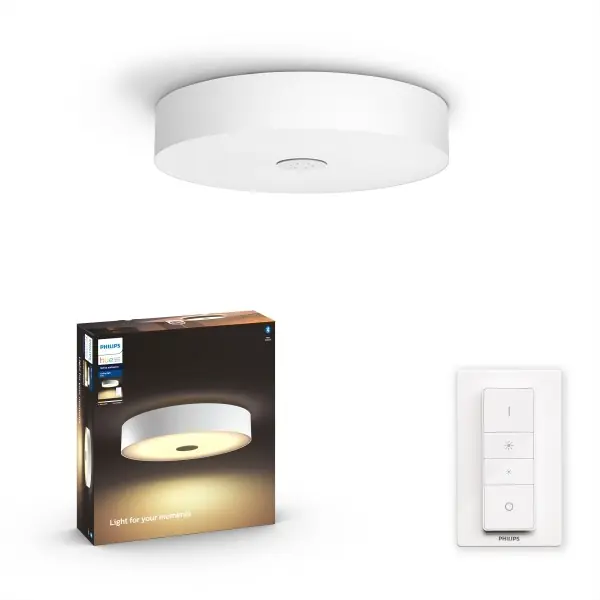 Utolsó esély Philips Hue 8719514341272 LED mennyezeti lámpa Fair 1x25W 2900lm 2200-6500K - szabályozható, Bluetooth, távirányító, White Ambiance, fehér