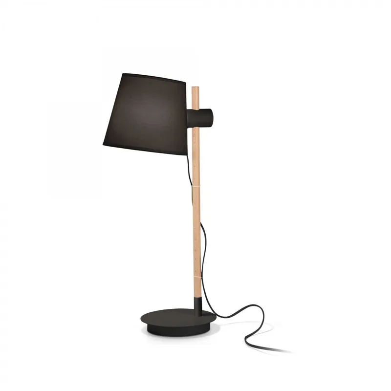 Ideal Lux 272238 asztali lámpa Axel tl1 1x60W E27 - billenőkapcsoló, fekete Gyors kiszállítás
