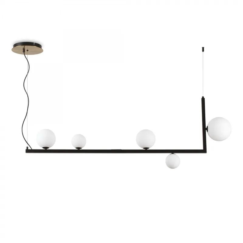 Ideal Lux 273648 mennyezeti függőlámpa Birds pt5 5x15W G9 - sárgaréz, fekete, fehér Kiárusítás