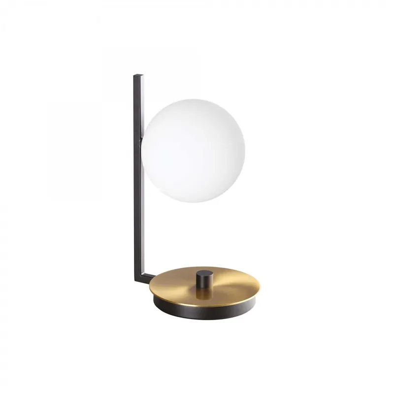 Ideal Lux 273679 asztali lámpa Birds tl1 1x15W G9 - billenőkapcsoló, sárgaréz, fekete, fehér Akció