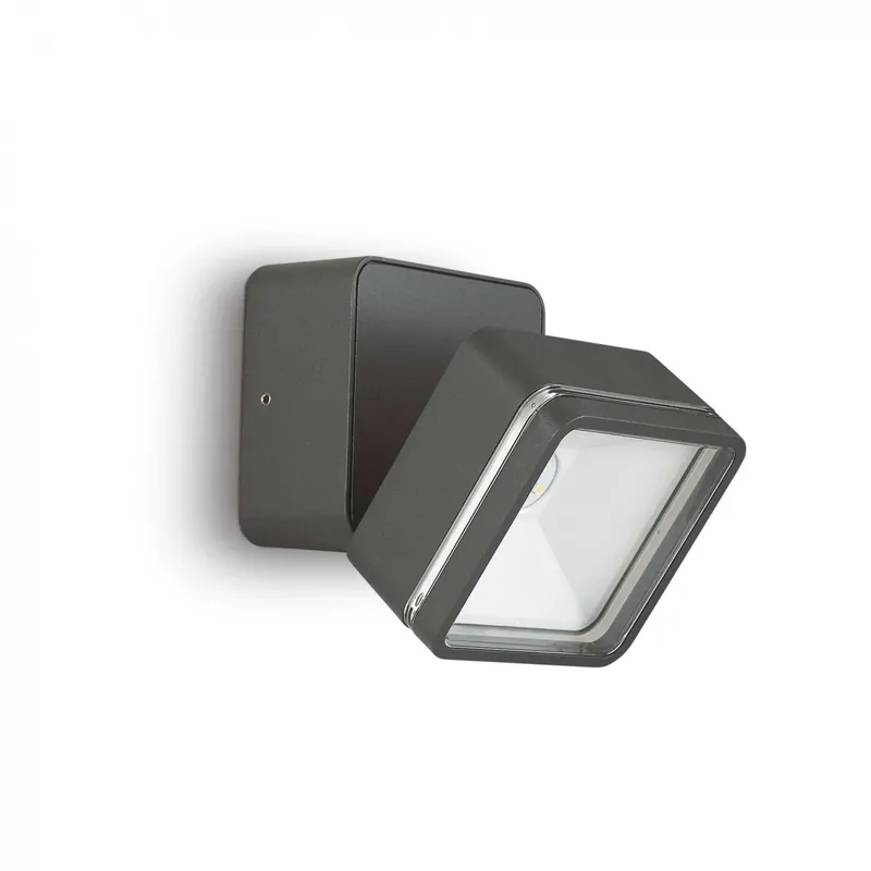 Vásárlói kedvenc Ideal Lux 285511 LED kültéri fali lámpa Omega Ap Square 1x7W 650lm 4000K IP54 - antracit