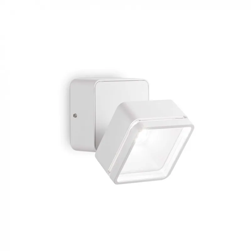 Expressz szállítás Ideal Lux 285528 LED kültéri fali lámpa Omega Ap Square 1x7W 650lm 4000K IP54 - fehér