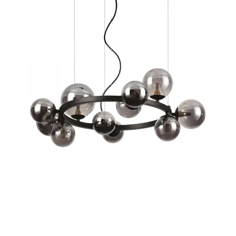 Újdonság Ideal Lux 271392 mennyezeti függőlámpa Perlage Sp11 11x15W G9 - fekete