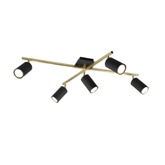 Vedd meg most Trio 612400580 mennyezetre szerelhető spotlámpa Marley 5x35W GU10 - arany, fekete