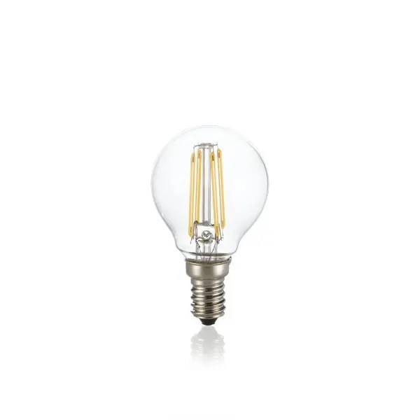 Azonnal elérhető Ideal Lux 188935 LED izzó Filament 1x4W E14 380lm 3000K P45 - szabályozható, átlátszó