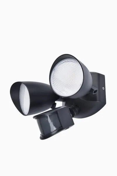 Kihagyhatatlan ajánlat Lutec 7622222012 LED kültéri fali lámpa Shrimp mozgásérzékelővel 1x23,5W 1700lm 4000K IP44 - fekete