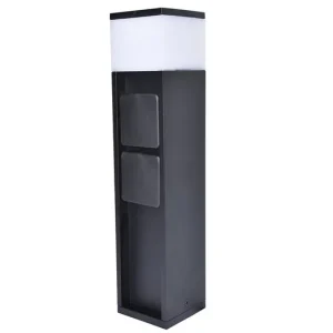 Alacsony ár Lutec 7202201012 LED kerti csatlakozó oszlop Mains 1x11 750lm 3000K IP44 - Schuko típus, intelligens, fekete
