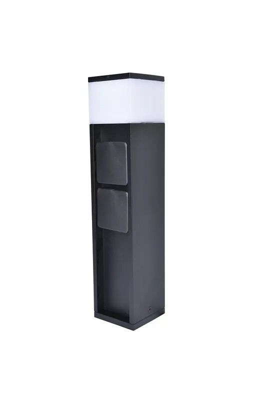 Alacsony ár Lutec 7202201012 LED kerti csatlakozó oszlop Mains 1x11 750lm 3000K IP44 - Schuko típus, intelligens, fekete