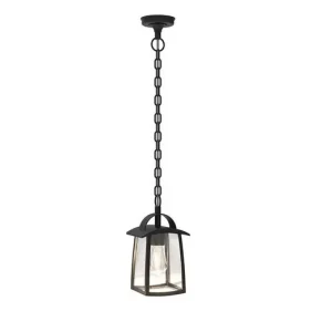Akciós ár Lutec 6273601012 kültéri mennyezeti függőlámpa Kelsey 1x40W E27 IP44 - fekete