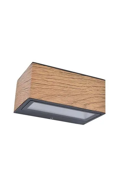 Népszerű Lutec 5189135118 Gemini LED kültéri fali lámpa 1x10,5W 500lm 4000K IP54 - barna