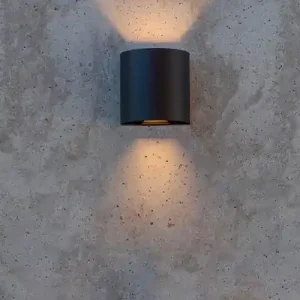 Lutec 5104006012 LED kültéri fali lámpa Gemini Beams 1x10W 400lm 3000K IP54 - fekete Vásárlói kedvenc
