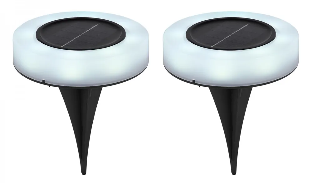 Globo Solar 36414-2 LED kerti oszloplámpa 2x0,06W 3200K IP44 - 2 db-os készlet, leszúrható, fekete Alacsony ár