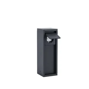 Legkelendőbb Lutec 9702203012 kültéri csatlakozóaljzat Mains IP54 matt fekete - egy foglalat, Schuko típusú