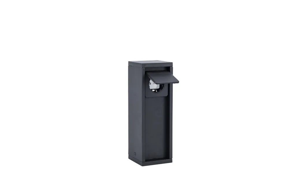 Legkelendőbb Lutec 9702203012 kültéri csatlakozóaljzat Mains IP54 matt fekete - egy foglalat, Schuko típusú