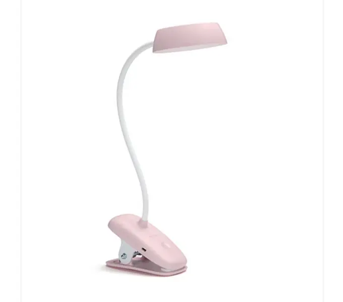 Philips 8719514396876 LED lámpa klipszel Donutclip 1x3W 175lm 4000K - nagyító, USB, rózsaszín Szezonális akció