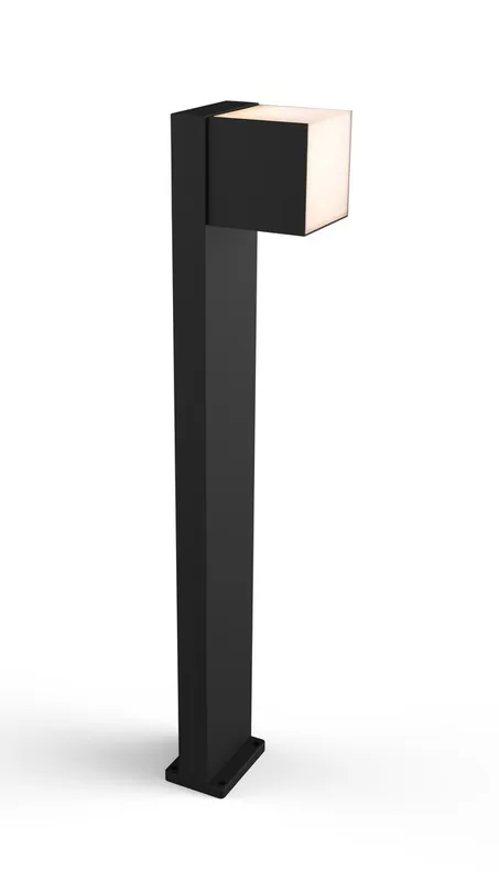 Lutec 7193802012 LED kerti csatlakozó oszlop Cuba 1x12W 600lm 3000K IP54 - forgófej, fekete Szuper ajánlat