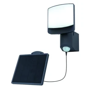 Olcsóbb Lutec 6925701345 LED kültéri napelemes fali lámpa mozgásérzékelővel Sunshine 1x7W 500lm 5000K IP54 - szürke
