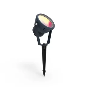 Outlet Lutec 6602903424 LED leszúrható kerti lámpa Mini Leto 1x7,5W 400lm 2700-6500K RGB - fekete